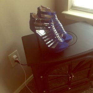 Royal blue heels